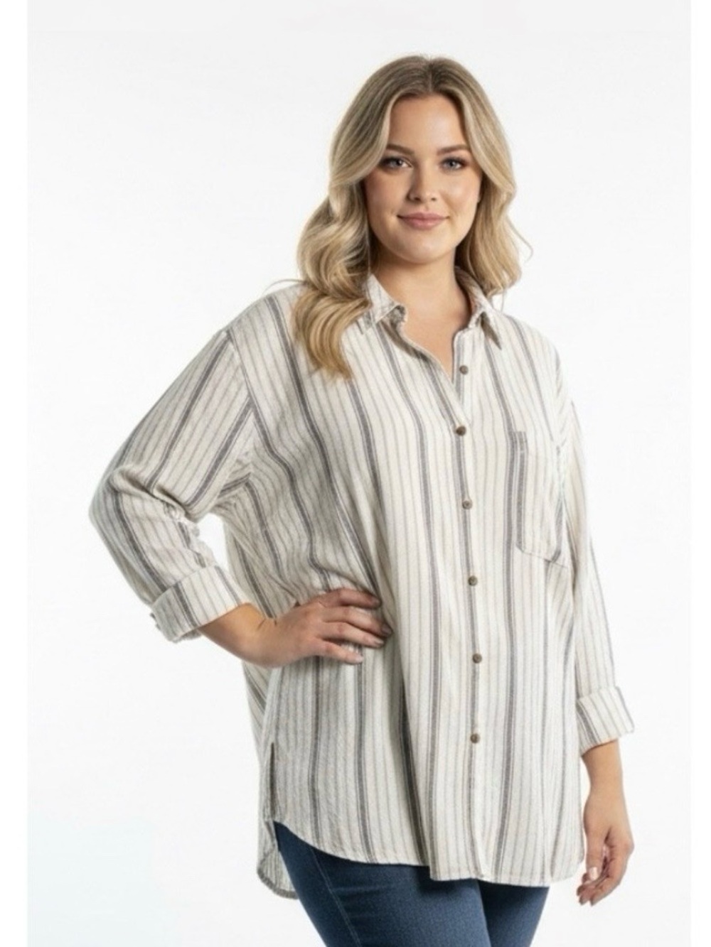 NWT Universal Thread relaxed fit button-up shirt, Size 1X